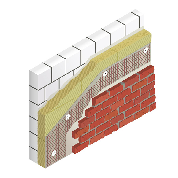 Fireproof Mineralwolldämmsystem A2